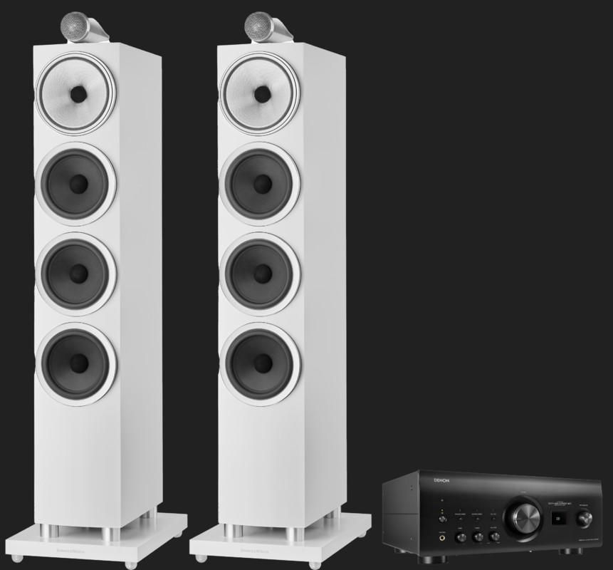 Pachet PROMO Bowers & Wilkins 702 S3 + Denon PMA-3000NE