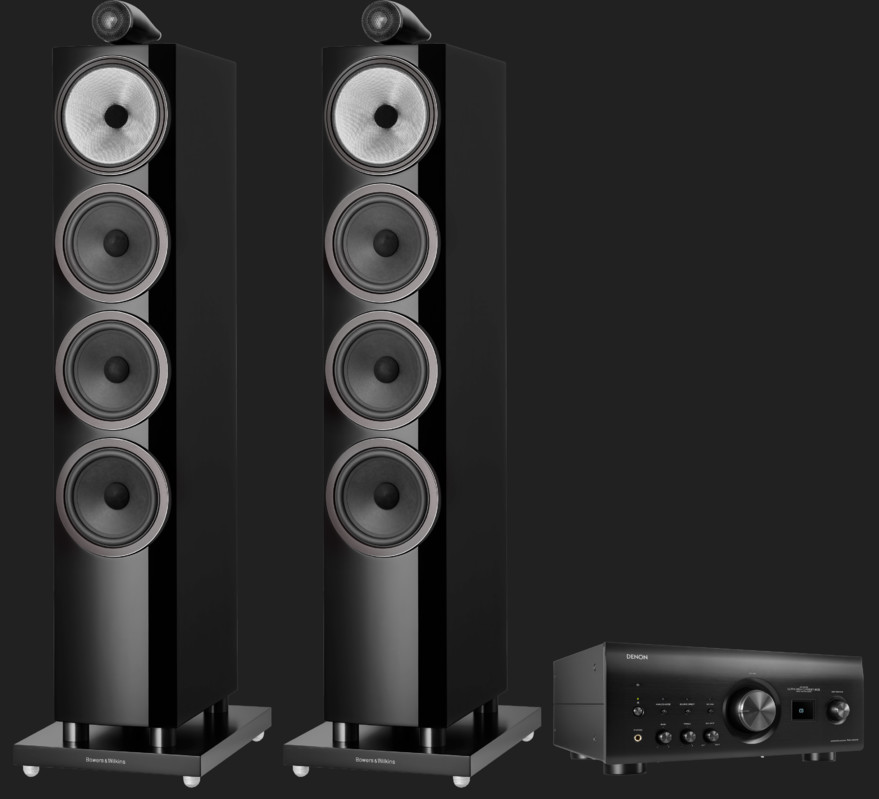 Pachet PROMO Bowers & Wilkins 702 S3 + Denon PMA-3000NE