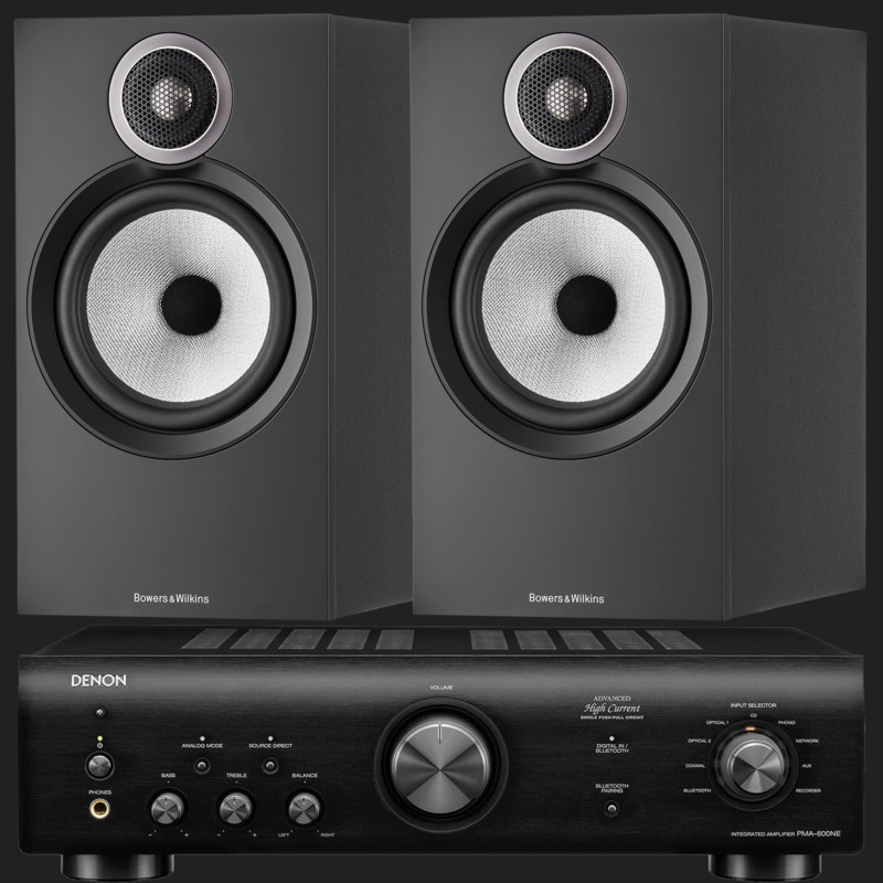Pachet PROMO Bowers & Wilkins 606 S3 + Denon PMA-600NE