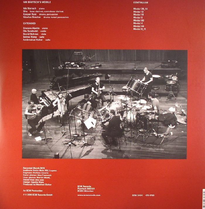 VINIL ECM Nik Bartsch's Mobile: Continuum