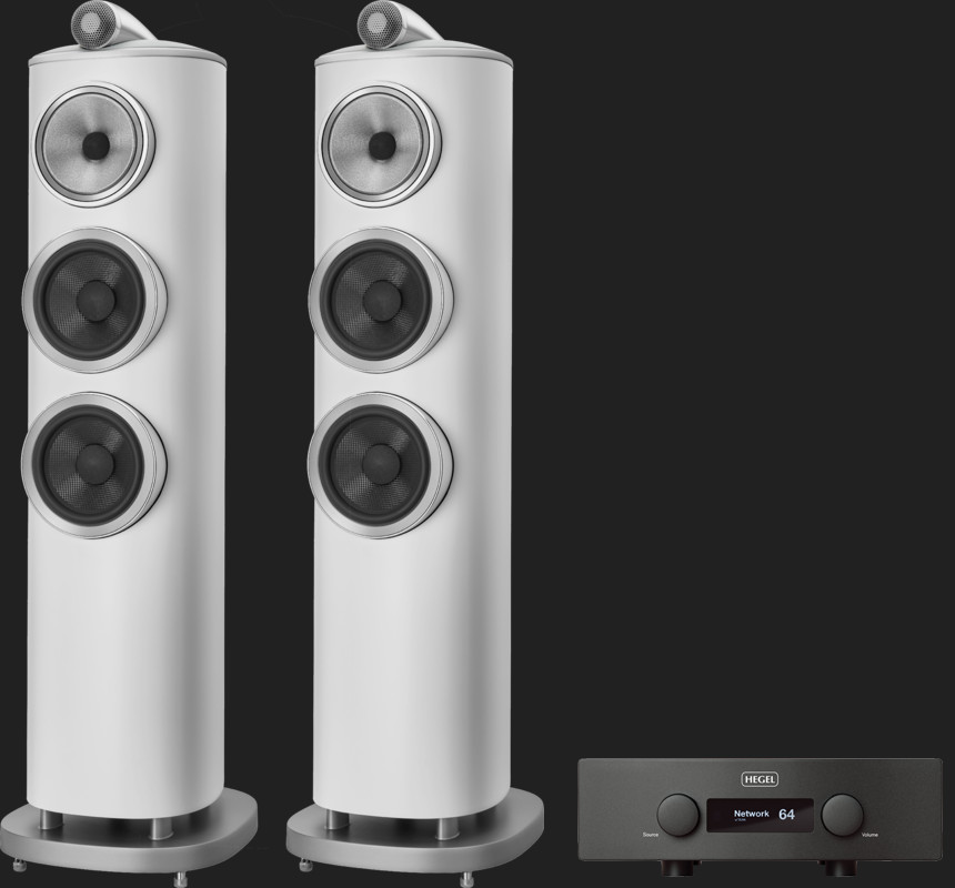 Pachet PROMO Bowers & Wilkins 804 D4 + Hegel H390