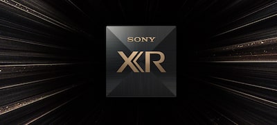 Imagine cu chipul Cognitive Processor XR pe un fundal negru cu o explozie de stele aurii