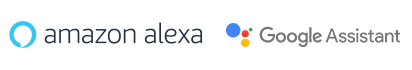 Amazon Alexa and Google Assistant badges