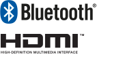 BluetoothÂ® & HDMI logos