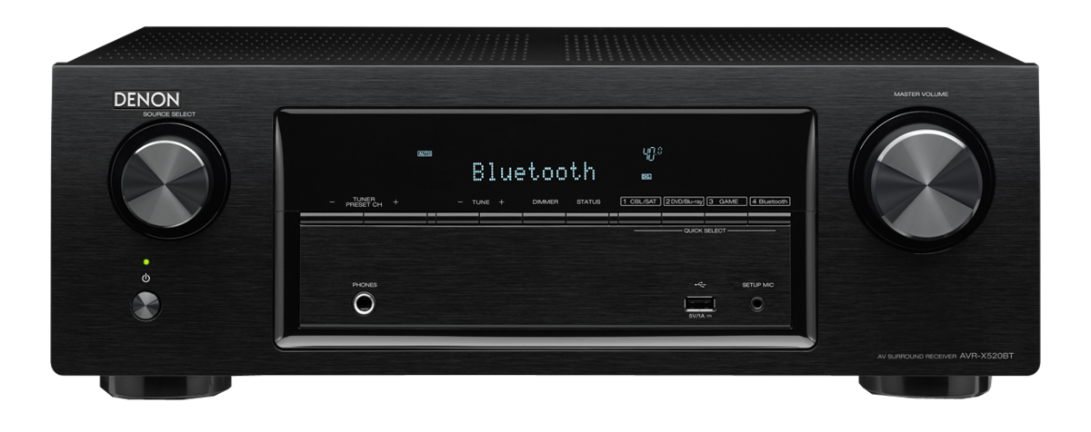 Receiver Denon AVR-X520BT Black la AVstore.ro