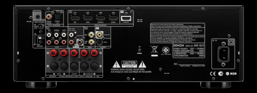 Denon best sale avr 1612