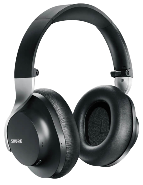 Casti pentru telefon (cu microfon)  Shure, Contact cu urechea: Over Ear (circum-aurale), Casti Shure AONIC 40 Black, avstore.ro