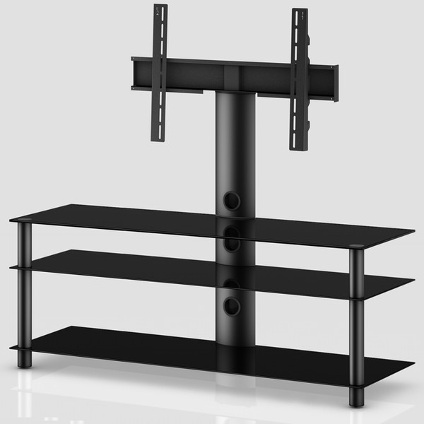 Standuri TV  Latime stand TV: peste 120cm, Greutate suportata: peste 60 kg,  Comoda cu suport TV  NEO - 1303-B-BLK, avstore.ro