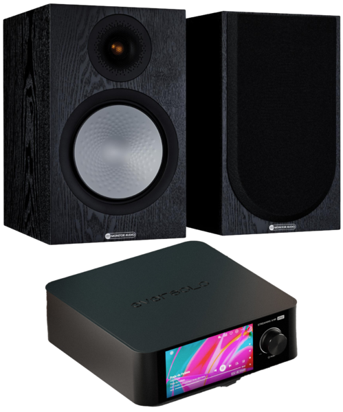 Pachete PROMO STEREO  Monitor Audio, Pachet PROMO Monitor Audio Silver 100 (7G) + Eversolo Play, avstore.ro