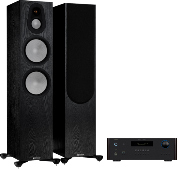 Pachete PROMO STEREO, Pachet PROMO Monitor Audio Silver 500 (7G) + Rotel RA-1572 MKII, avstore.ro