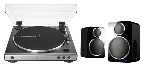 Pick-up  Audio-Technica, Pickup Audio-Technica AT-LP60XUSB + boxe active Wharfedale DS-2, avstore.ro