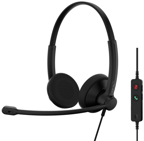 Casti  EPOS, Contact cu urechea: On Ear (supra-aurale), Conectare sursa: USB, Casti EPOS IMPACT 100 UC Stereo USB-C+A, avstore.ro