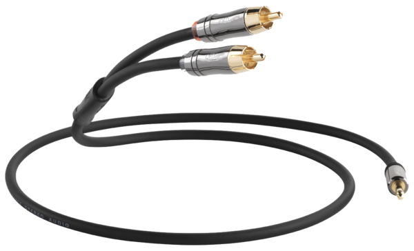 Cabluri audio,  QED - Performance J2P Graphite (jack 3.5mm - RCA), avstore.ro