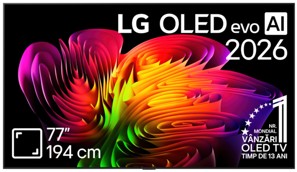 Televizoare  LG, Generatie (an de lansare): 2026, TV LG OLED77W69LA, avstore.ro