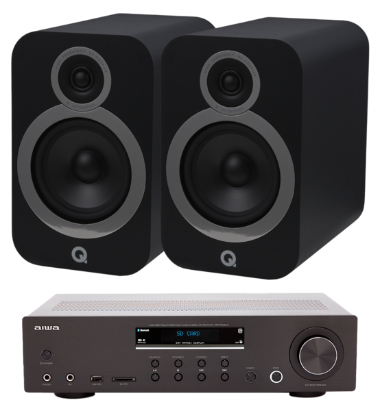 Pachete PROMO STEREO, Pachet PROMO Q Acoustics 3030i + Aiwa AMU-120BT All-In-One, avstore.ro