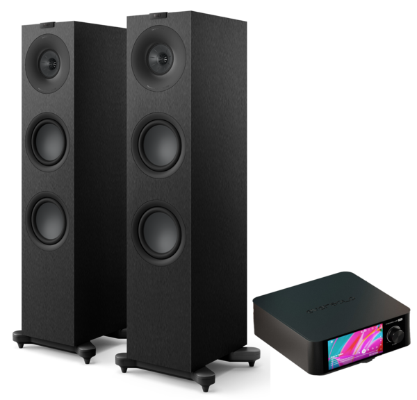 Pachete PROMO STEREO  KEF, Pachet PROMO KEF Q7 Meta + Eversolo Play, avstore.ro