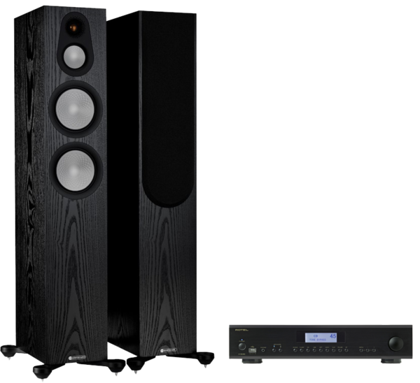 Pachete PROMO STEREO, Pachet PROMO Monitor Audio Silver 300 (7G) + Rotel A-12 MK II, avstore.ro