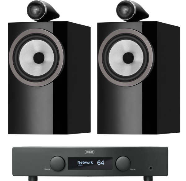 Pachete PROMO STEREO  Bowers & Wilkins, Pachet PROMO Bowers & Wilkins 705 S3 + Hegel H95, avstore.ro