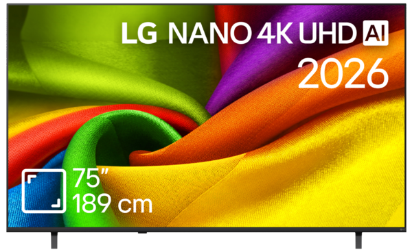 Televizoare  Tehnologie: LED, Diagonala: 66'' (168cm) - 75'' (190cm), TV LG 75NU8E0B3LA, avstore.ro