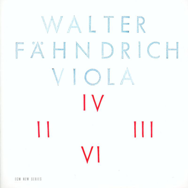 Viniluri VINIL ECM Records Walter Fahndrich: ViolaVINIL ECM Records Walter Fahndrich: Viola