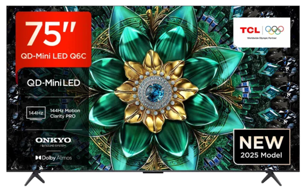 Promotii Televizoare TCL, cu HDR (high dynamic range), TV TCL 75Q6C, avstore.ro