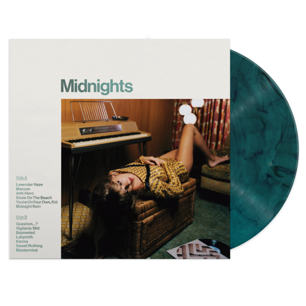 Viniluri  UNIVERSAL RECORDS, Greutate: Normal, Gen: Pop, VINIL UNIVERSAL RECORDS Taylor Swift - Midnights (jade green marbled), avstore.ro