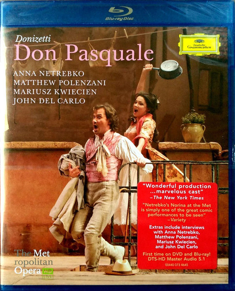 DVD & Bluray, BLURAY Deutsche Grammophon (DG) Donizetti - Don Pasquale ( Netrebko, Levine, MET ), avstore.ro
