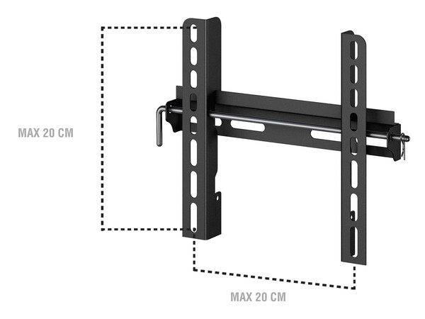 Suport TV  VESA orizontal (mm): 100mm, VESA vertical (mm): 200mm, Suport TV Sonorous Surefix 132 FIX Basic, avstore.ro