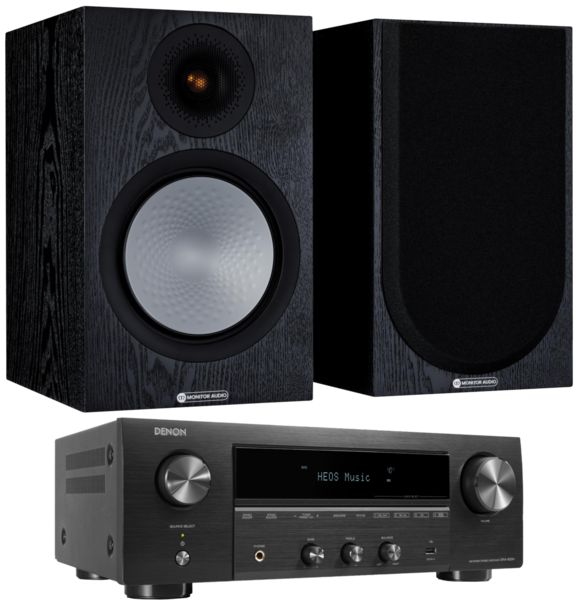 Pachete PROMO STEREO  Monitor Audio, Pachet PROMO Monitor Audio Silver 100 (7G) + Denon DRA-900H, avstore.ro