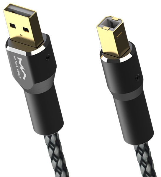 Cabluri audio Cablu Matrix Hi-Fi Audio USB A-B 2.0 1.2mCablu Matrix Hi-Fi Audio USB A-B 2.0 1.2m