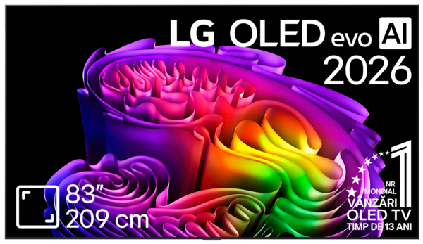 Televizoare  LG, Generatie (an de lansare): 2026, TV LG OLED83G62LW, avstore.ro