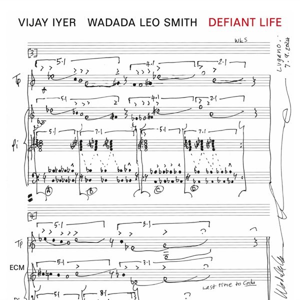Viniluri  ECM, Greutate: Normal, Gen: Jazz, VINIL ECM Vijay Iyer, Wadada Leo Smith - Defiant Life, avstore.ro