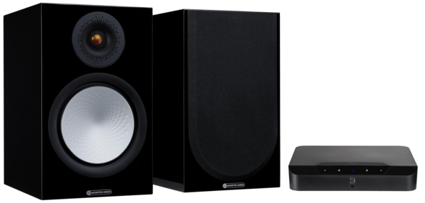 Pachete PROMO STEREO, Pachet PROMO Monitor Audio Silver 100 (7G) + Bluesound Powernode EDGE, avstore.ro