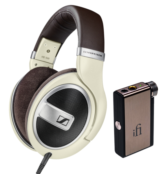 Pachete PROMO Casti Audio & AMP, Pachet PROMO Sennheiser HD 599 + iFi Audio Go blu, avstore.ro