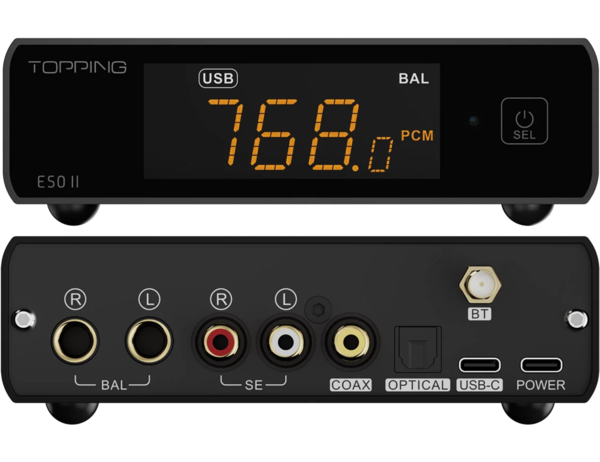 DAC-uri  Topping, DAC Topping E50 II Negru, avstore.ro