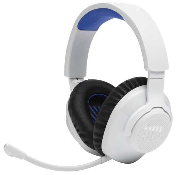 Casti Bluetooth & Wireless  Format casti Wireless: over ear, Casti PC/Gaming JBL Quantum 360P Alb/Albastru, avstore.ro