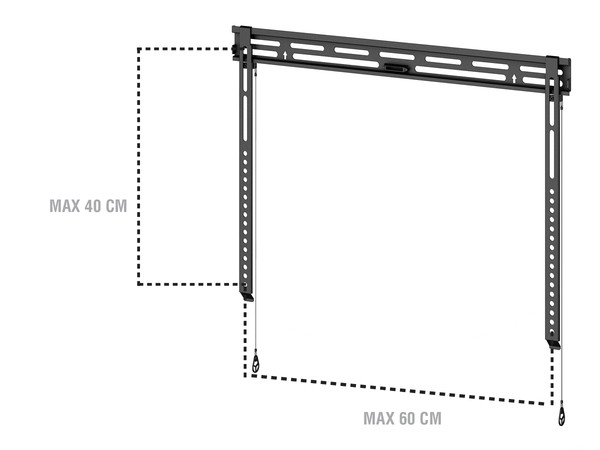 Suport TV  VESA orizontal (mm): 100mm, VESA vertical (mm): 300mm, Suport TV Sonorous Surefix 421 SLIM FIX, avstore.ro