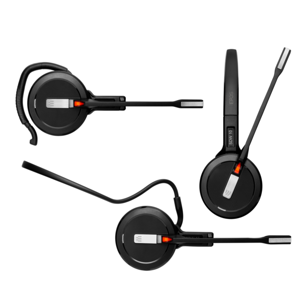 Casti  EPOS, Contact cu urechea: Over Ear (circum-aurale), Mod constructie: Casti inchise, Casti EPOS IMPACT 5000 Go MS Mono 3in1 WL USB-A, avstore.ro