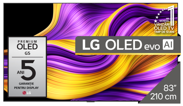 Televizoare  cu HDR (high dynamic range), Stare produs: NOU,  LG - OLED83G51LW, avstore.ro