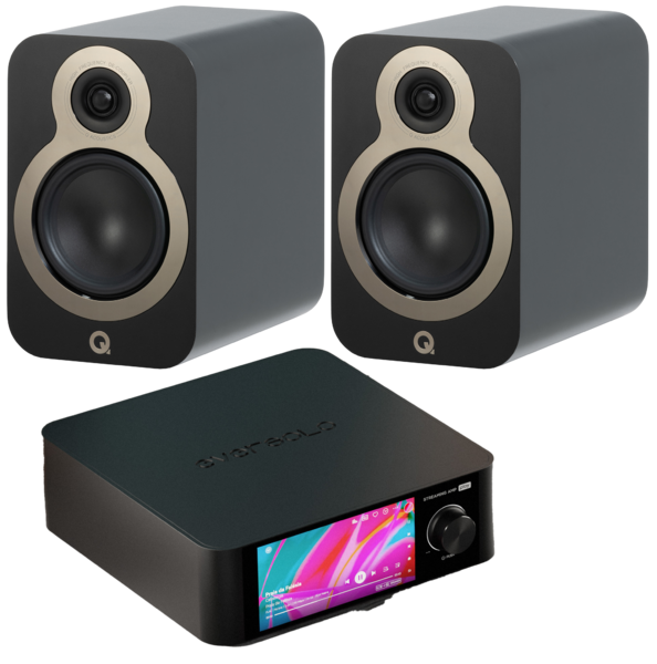 Pachete PROMO STEREO  Q Acoustics, Pachet PROMO Q Acoustics 3030C + Eversolo Play, avstore.ro