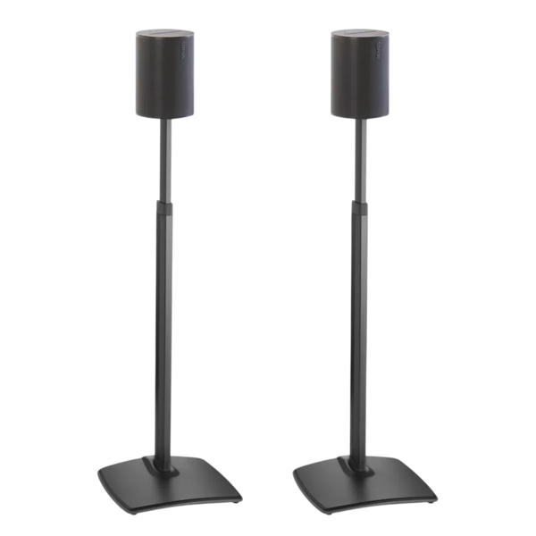 Accesorii  Sanus,  Stative de podea SANUS WSSE1A2-B2 pentru Sonos Era 100 si Era 100 SL, reglabile pe inaltime, set 2 bucati, negru, avstore.ro