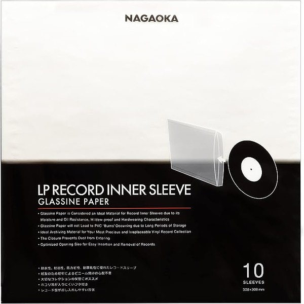 Promotii Accesorii Pick-UP , Nagaoka GRS-LP10INNER SLEEVE GLASSINE PAPER, avstore.ro