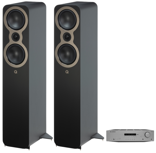 Pachete PROMO STEREO  Q Acoustics, Pachet PROMO Q Acoustics 3050c + Cambridge Audio AXR100, avstore.ro