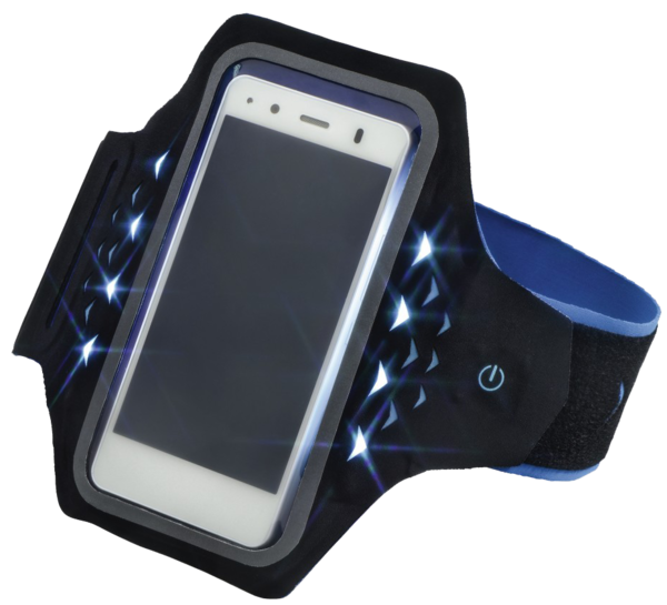 Accesorii CASTI, Hama Active Sports Arm Band Smartphone cu LED-uri XL, avstore.ro