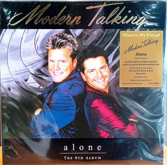 Viniluri  MOV, Greutate: 180g, Gen: Pop, VINIL MOV Modern Talking - Alone - The 8th Album, avstore.ro
