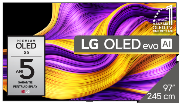Televizoare  cu HDR (high dynamic range), Stare produs: NOU, TV LG OLED97G51LW, avstore.ro