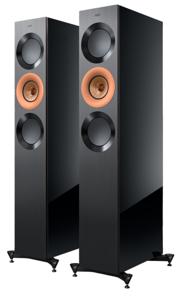 Boxe  KEF, Stare produs: Resigilat, Boxe KEF Reference 3 Meta High Gloss Black/ Copper Resigilat, avstore.ro