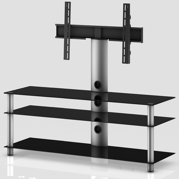 Standuri TV  Latime stand TV: peste 120cm, Greutate suportata: peste 60 kg,  Comoda cu suport TV  NEO - 1303-B-SLV, avstore.ro