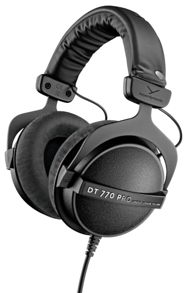 Promotii Headphones Beyerdynamic, Heaphone type: over ear, Avtive Noise cancelling: No, Casti Hi-Fi Beyerdynamic DT 770 Pro (80 Ohm) Resigilat Black Limited Edition, avstore.ro