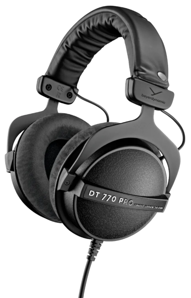 Promotii Casti Beyerdynamic, Contact cu urechea: Over Ear (circum-aurale), Mod constructie: Casti inchise, Casti Hi-Fi Beyerdynamic DT 770 Pro (80 Ohm) Resigilat Black Limited Edition, avstore.ro